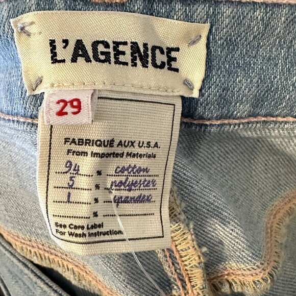 NWT L'AGENCE Bell High Rise Flare Jean in Blue Cloud - Size 29 - Picture 3 of 9